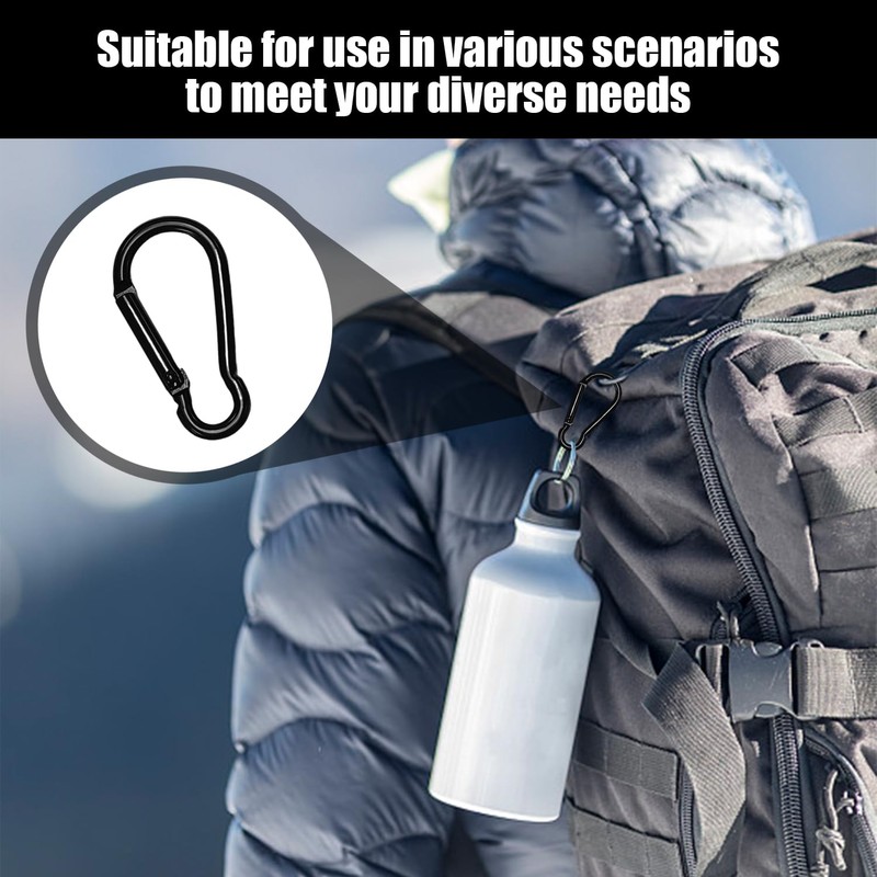 8 Caravan Hooks, Durable Metal Buckles, Keychain Accessories, Backpack Hooks,