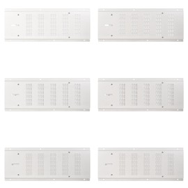 Foundation Vent Crawl Space Vent Cover for Foundation Garage Attic Soffit Home Improvement,Fits 16"x6" Rough Opening,Outdoor Crawl Space Air Wall Vent with Damper&Screen to Reduce Moisture,White,6PCS