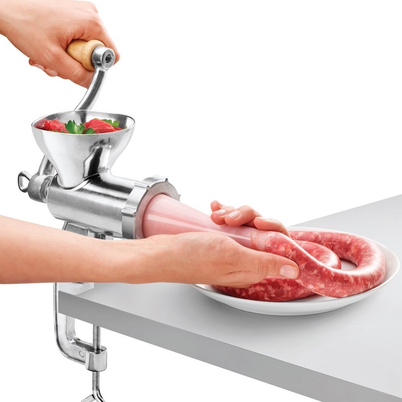 Metaltex Meat Grinder, Aluminium, Silber, 10 x 14 x 26.5