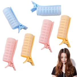 CONGGUAN 6Pcs French Style Volumizing Hair Rollers Portable Volumising Hair Root Clips Natural Fluffy Hair Rollers Clips for Women Girls for Home Travel Hair Salon