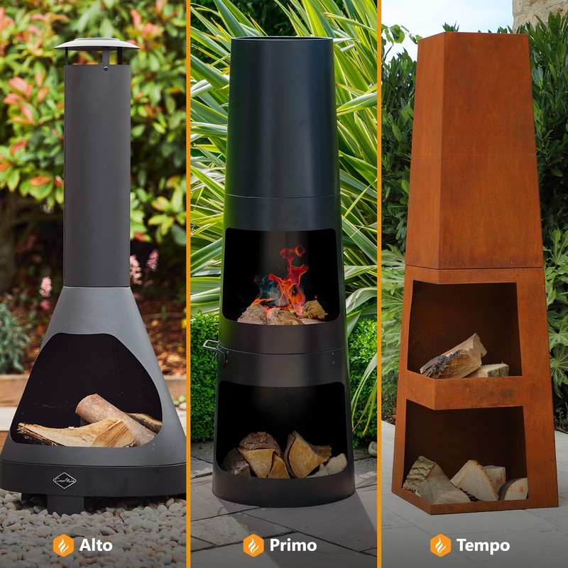 Casa Mia Primo Wood-Burning Chiminea Cover: Tailored UV & Weather