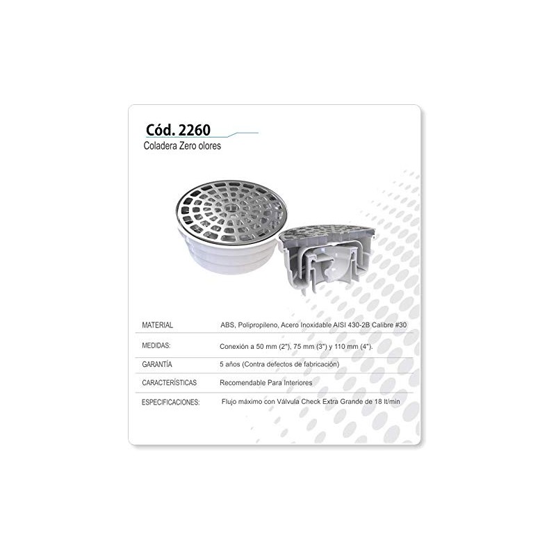 Fleximatic Coladera Zero Olores Universak, Acero Inoxidable, Modern, Colador