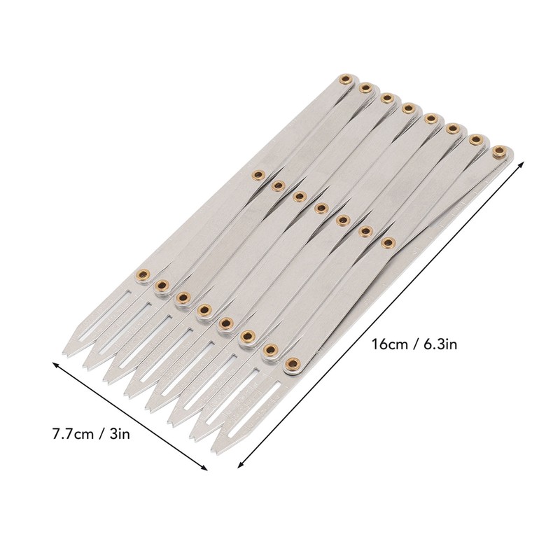 Expanding Sewing Gauge Aluminum 8 Heads Button Guide Equal Space