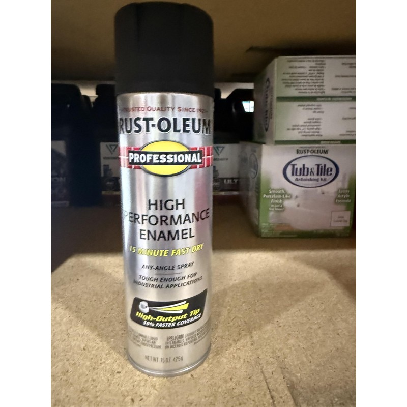 Rust-Oleum Paint Spray Flat Black 15OZ 7578838