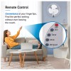 ComfortZone Wall Mount Fan With Remote 16" Oscillating Quiet 3