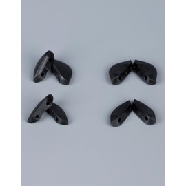 OWORK 4 Pairs Ultra Soft Silicone Sunglass Nose Pads for Oakley Straight Jacket 2007, Push-in Anti-Slip Glasses Nose Piece Replacement Kit Black