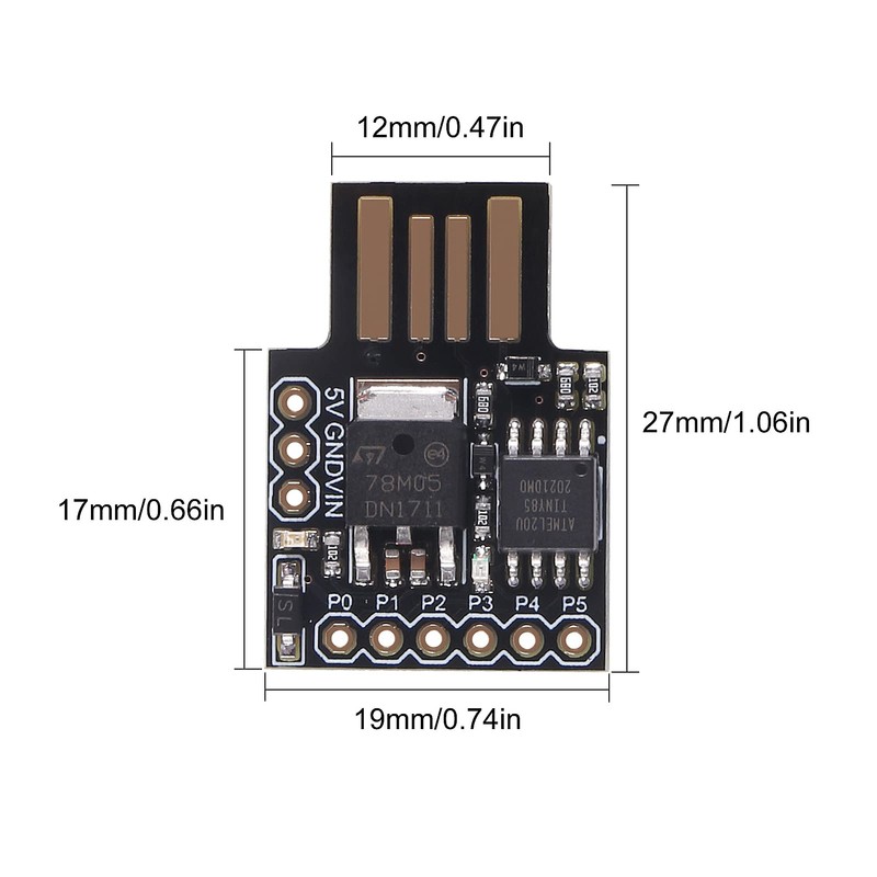 D-FLIFE 10pcs Digispark Kickstarter Attiny85 Module General Micro USB Development