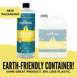 Aunt Fannie's Ultra Concentrated Floor Cleaner Vinegar Wash, Multi-Surface Floor Cleaner For Mopping, Makes 16 Gallons, Bright Lemon Scent, 32 oz. (Pack of 3)