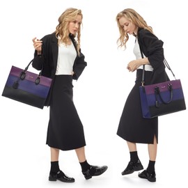 LOVEVOOK Laptop Tote Bag for Women, Work Totes Business Office Computer Briefcase with Clutch Purse