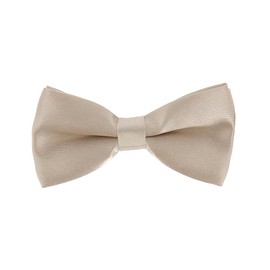 cravateSlim Boys Plain Bow Tie - Kids Groomsmen Wedding Christening - Father and Son, Father and Child Collection, beige