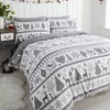 Noel Quilt Duvet Cover and Pillowcase Bedding Bed Set Christmas