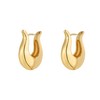 Wgoud 6 Pairs Gold Hoop Earrings Set for Women, 14K
