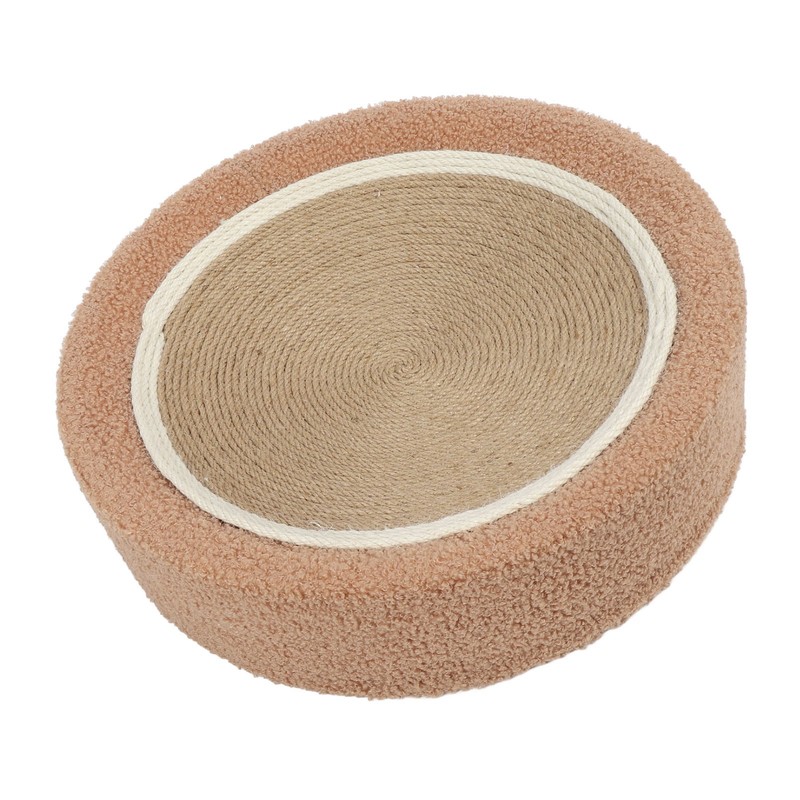 Round Cat Scratcher Ergonomic Cat Scratching Lounge Bed Sisal Cat