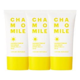 Nature Republic (현대Hmall)네이처리퍼블릭 3개묶음 캐모마일 카밍 톤업 선크림 SPF 50+ PA++++ (Nature Republic) Chamomile Calming Tone-Up Sun Cream SPF 50+ PA++++ 3-Pack