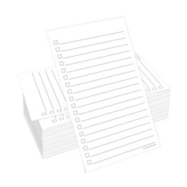 321Done Checklist Cards (Set of 100) 3x5 - Double Sided Index Cards - Notecards with To Do Checkboxes - Thick Card Stock - Made in The USA