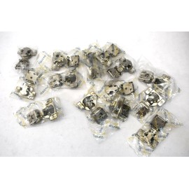 Ravinte Lot of 14 Ravinte Cabinet Hinges Soft Close Full Overlay Silver Finish Unit