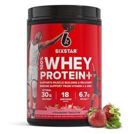 Six Star Whey Protein Plus Strawberry Smoothie / 식스스타 웨이 프로틴 플러스 스트로베리 스무디