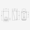 Jofel Wall Soap Dispenser, Refillable with 1L Liquid Soap Dispenser,