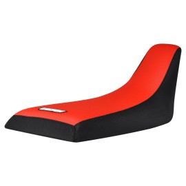 Honda 1986-1989 Honda FourTrax TRX 250 R QUAD Seat Cover  BLACK/BRIGHT RED std #205