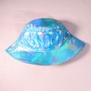 MILAKOO Waterproof Bucket Hat Punk Hip Hop Hologram Metallic Bucket