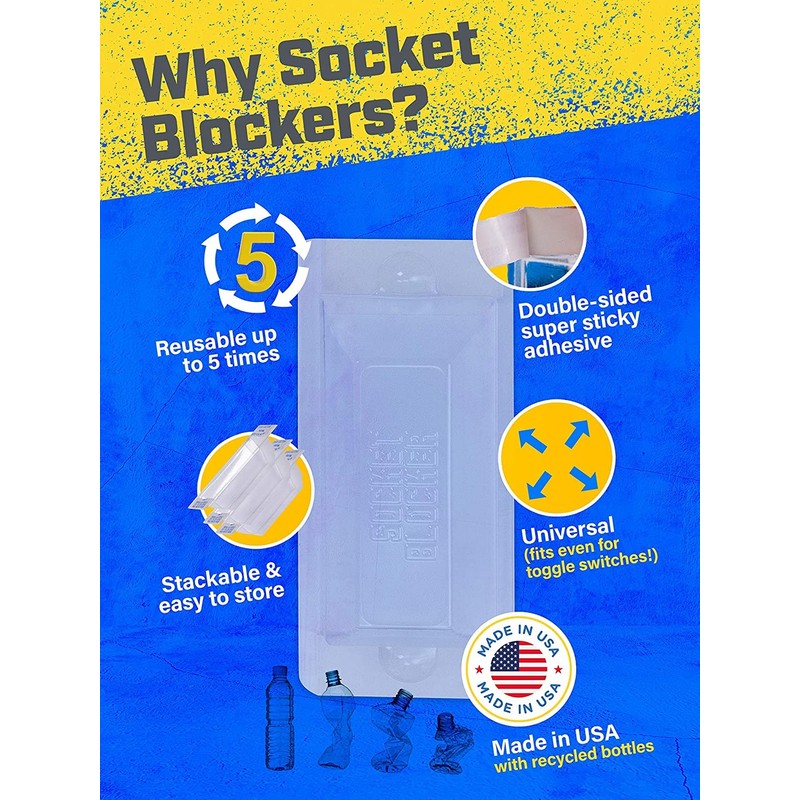 Socket Blocker - The Smarter Outlet Cover for Drywall &