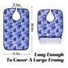 Adult Bibs - 3 Pcs Washable Clothing Protector with Crumb