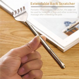 HERCHR 10 Pack Extendable Back Scratcher, Portable Backscratchers Telescoping Back Scratchers for Men Women