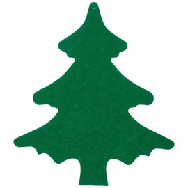 Large Christmas Tree Cutouts for Holiday Kids Crafts - Felt Shapes - 12 Inches - 2 Count