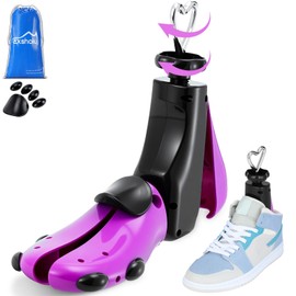 Exshoiu Shoe Stretcher Men Women, 4-Way Boot Stretcher Stretch Width & Length, Shoe Tree Adjustable Leather Boot Widener Stretcher for Wide Feets