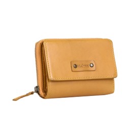 Maitre - Leather Wallet with RFID Protection, Coin Compartment & Note Compartment for Men and Women - Wallet with Credit Card Slots, Yellow, yellow, Casual
