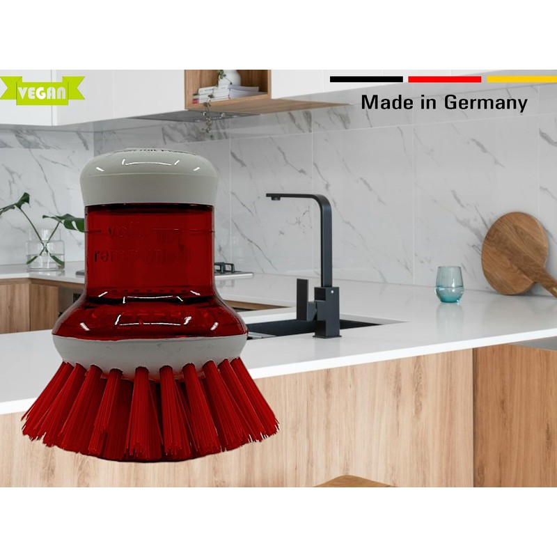 MAAJ Round Pot Brush / Dish Brush with Dishwasher Dosing