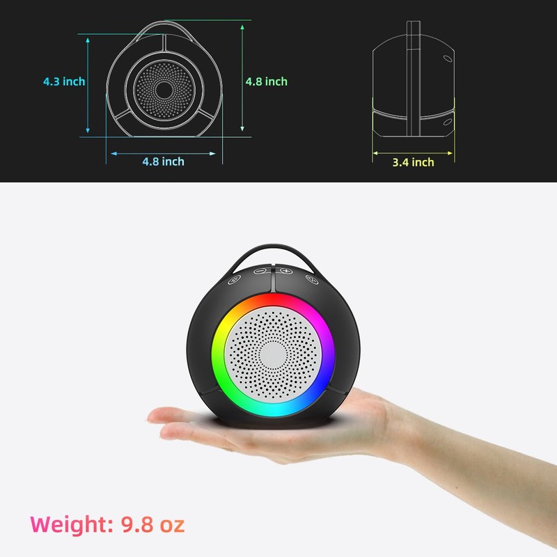 Computer Speakers for Desktop/PC/Laptop, USB Plug-N-Play Speakers with Dynamic RGB