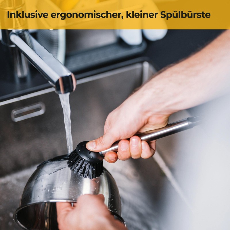 SILBERTHAL Sink Organizer - Stainless Steel - For Dishwashing Liquid