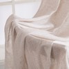 MIULEE Natural White Linen Curtains 84 Inch Long for Bedroom