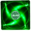 Akasa 120mm Quiet Bright Green Fan | Green LED Case