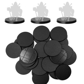 20 pcs 60mm Base Round Model Base Can be Used for War Games, Table Games, Mini Games, Material Display Base MB11 (60mm - 20 Pieces)