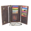 Swiss Marshall Men's RFID Signal Blocking Biker's Vintage Brown Leather