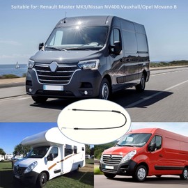 EMSea 2pcs Car Exterior Door Handle Cable Door Release Pulley Locking Cable 906123257R 8200766888 for Left/Right Door Handle Compatible with Master MK3 NV400 Movano B, 715 mm