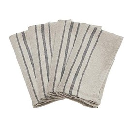 Natural Striped Linen Napkin - 20" Square, 4 Ct.
