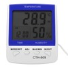 CTH‑609 Digital Thermometer Hygrometer Wall Mounted Temperature Humidity Meter for