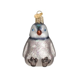 Old World Christmas Ornaments Sitting Penguin Chick Glass Blown Ornaments for Christmas Tree