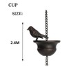NISHZHU 1 x Rain Chain for Gutters, Mobile Birds on