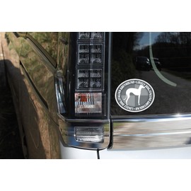 Lovely Dog Italian Greyhound Silhouette Dog Sticker Grey Back Oval Large MK-3