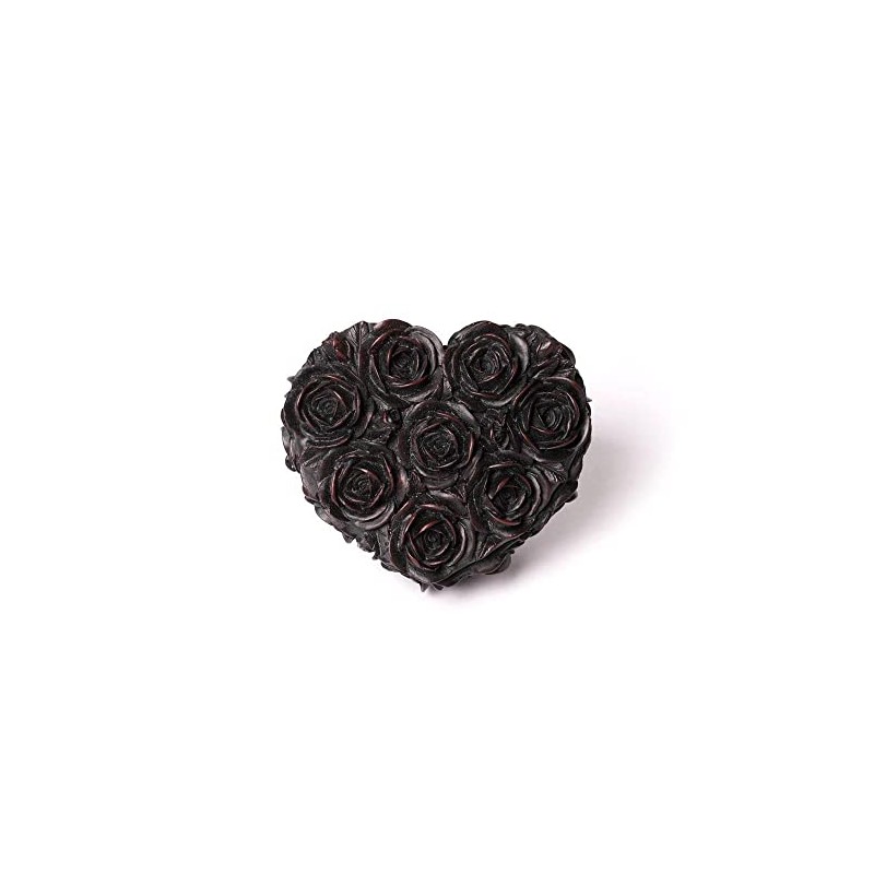 Alchemy Gothic Decorative Box Rose Heart Black