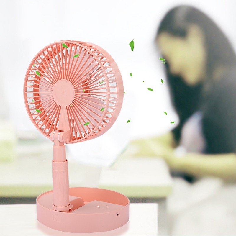Portable Mini USB Rechargeable Handheld Fan Home Office Silent Desktop