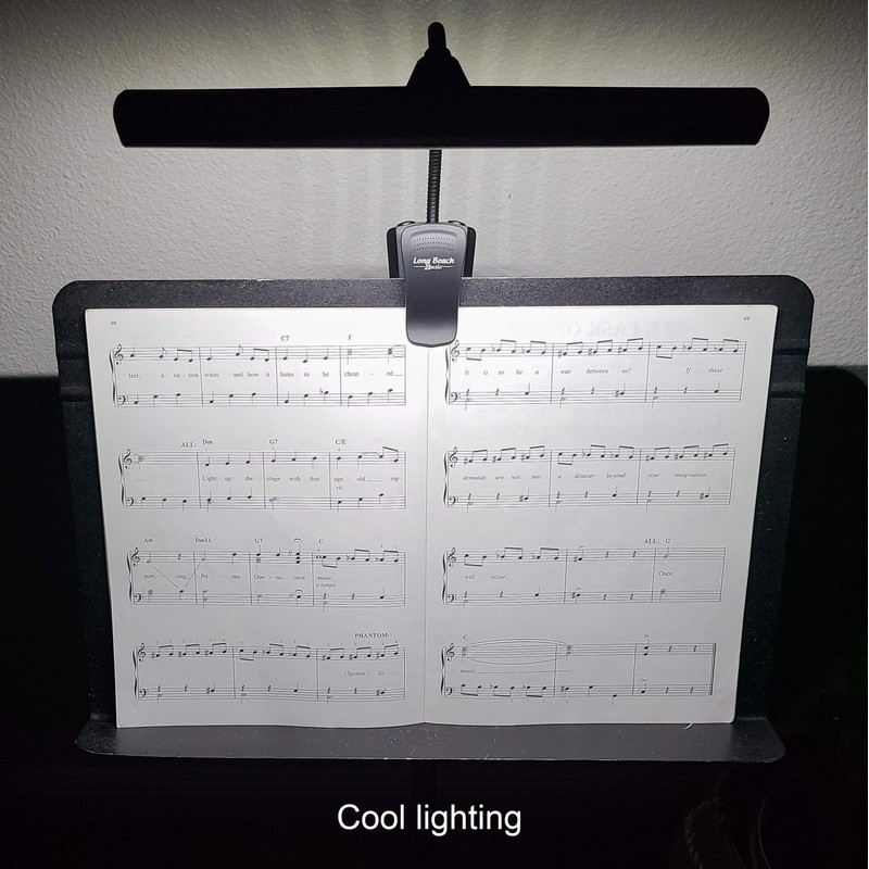 Extra Wide Clip-On Music Stand Orchestra Light- 18 LED Rechargeable
