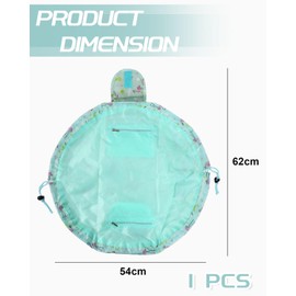 MOPZIJA Lazy Cosmetic Bag with Drawstring Portable Large Cosmetic Bag Travel Bag Makeup Bag Storage Organiser for Women Girls Cosmetic Bag Girls (Flamingo)