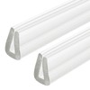 uxcell 2Pcs U Channel Edge Trim, 4.9ft Length Rubber Guard