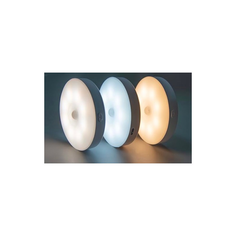 PRECORN LED Night Light with Motion Sensor, USB-C, Dimmable, 3