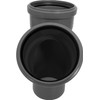 KACZMAREK Grey PP T-piece connector DN 40 x 40/45° with